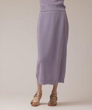 GRACE CONTINENTAL カノコニットスカート ラベンダー