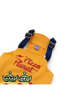 PET PARADISE ディズニー トイ・ストーリー  ピザプラネット柄  オーバーオール 【小型犬】 オレンジ