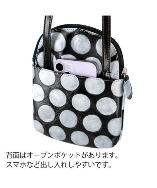tsumori chisato CARRY フルムーンドット ショルダーバッグ ミニバッグ お財布ショルダー シルバー