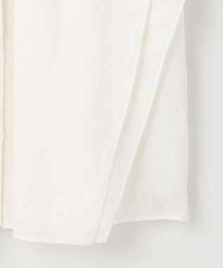 自由区 【カタログ掲載・接触冷感・洗える】シアーラミーローンフリル ブラウス オフ