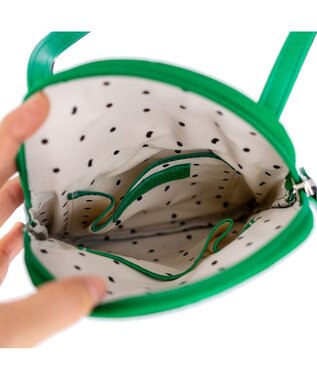 tsumori chisato CARRY フルムーンドット ショルダーバッグ ミニバッグ お財布ショルダー グリーン