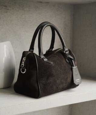 russet スエード2WAYミニボストンバッグ(CE-1570-WEB) Gray