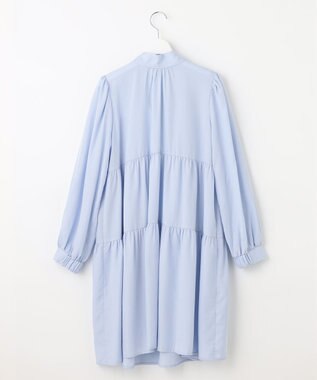 Feroux 【セットアイテム】2WAYリボンタイ ワンピース × ニット ベスト スカイブルー系