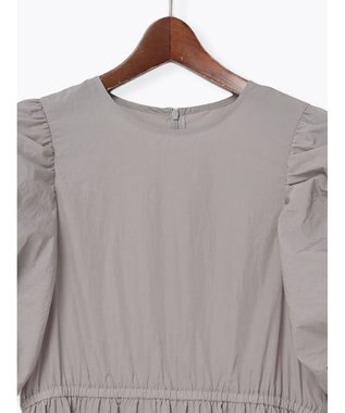 Te chichi スリーブリボンロングワンピース グレー