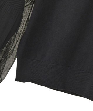 earth music&ecology レンチング(TM)エコヴェロ(TM)(マジョリカプリーツ) Black