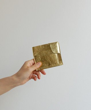 blancle メタリックレザー スマートウォレット GOLD