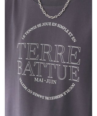 earth music&ecology ＴＥＲＲＥ　ＢＡＴＴＵＥ　フレンチＴ Charcoal Gray