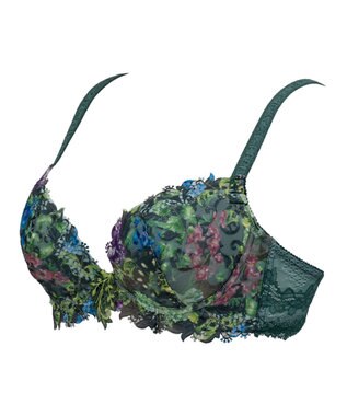 BRADELIS New York 【BRADELIS New York】ナオミステップ２ブラ23S1 バストを寄せて丸い女性らしい谷間をつくる グリーン