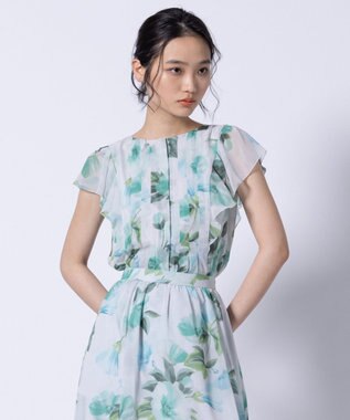 TOCCA 【洗える・消臭】FULL BLOOM PEONY BLOUSE ブラウス グリーン系5