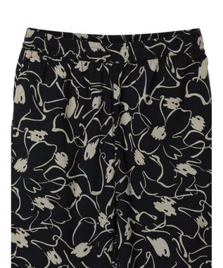 CRAFT STANDARD BOUTIQUE インド綿アソート柄イージーパンツ Black