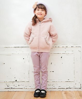 ANY KIDS 裏ボアボンディングブルゾン ピンク