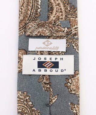 JOSEPH ABBOUD 【イタリア製 personality】ペイズリープリント ネクタイ ライトグレー系6