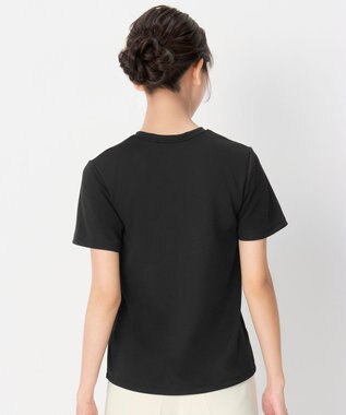 WACOAL 【一般医療機器】 リカバリーウェア 【＆RECOVERY】 ブラトップ カップ付きTシャツ 疲労回復 血行促進 筋肉のコリ改善 上向きのバストライン 3分袖 半袖 レディース CKC710 /ワコール ブラック