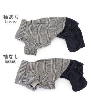 PET PARADISE J.PRESS パンツ つなぎ 《グレンチェック》 小型犬 グレンチェック