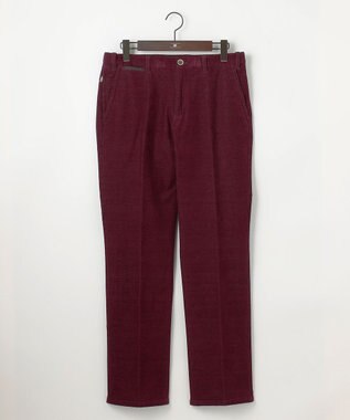 JOSEPH ABBOUD 【キングサイズ・ウエストも伸びる！/ストレッチ/暖かい/オーガニック】オーガニックカルゼストレッチ パンツ ワイン系