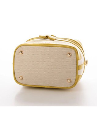 UNBILLION kakatoo バンブーハンドル2wayバニティバッグ イエロー