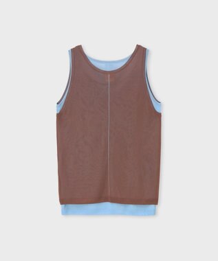 Paul Smith レイヤード シアータンクトップ ブラウン