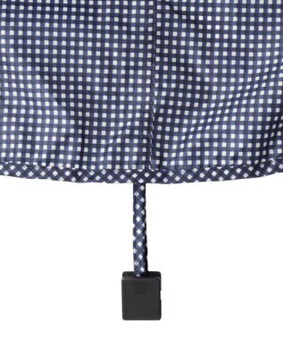 MOONBAT FLAT PURE サイクル レインポンチョ チェック 自転車 収納袋付き ネイビーブルー