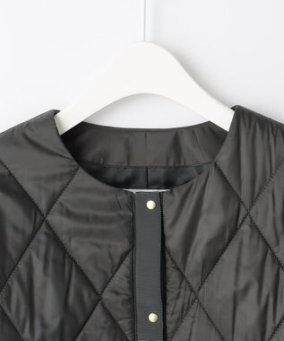 J.PRESS LADIES L 30デニール高密度タフタII キルティングコート グレー系