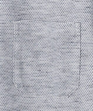 JOSEPH ABBOUD  【フランス産リネン×日本の技術・清涼感】ノルマンディリネントップジャージ ジップ ポロシャツ ブルー系