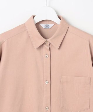 J.PRESS LADIES スプリングシャツコール コーデュロイ シャツ ピンク系