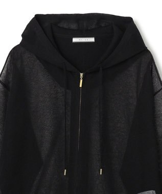 BEIGE， SIDERITE / シアージップフーディーニット Black