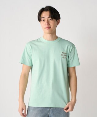 OP／FILA 【Kappa】ウェルネスクラブプリントTシャツ ライトグリーン