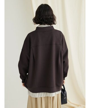 CRAFT STANDARD BOUTIQUE ポンチモックネックビッグプルオーバー Charcoal Gray