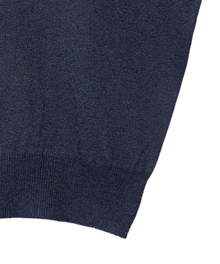 AMERICAN HOLIC 【接触冷感】ラメフレンチスリーブニットプルオーバー Navy