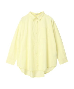 earth music&ecology ポプリンボックスシャツ Yellow