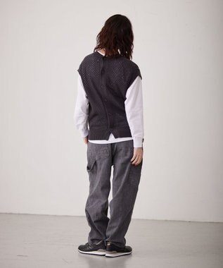 J.PRESS YORK STREET 【WOMEN】コットンコードベスト グレー系