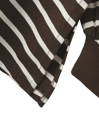 AMERICAN HOLIC フレアラグランボーダーロンＴ Brown