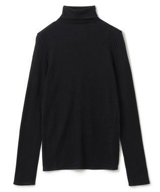 BEIGE， 【洗える・GISELe 10月号掲載】FORD / ウール配色メローハイネックカットソー Black