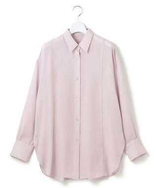 ICB L 【洗える】 シアービエラ デザインシャツ シェルピンク系