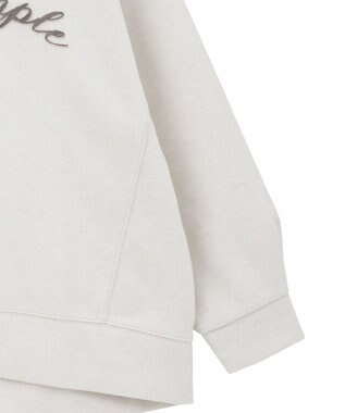 YECCA VECCA 起毛ロゴプルオーバー Ivory