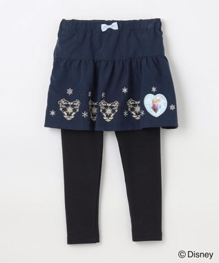 ANY KIDS 【ディズニー/FROZEN】裾刺繍スカッツ ネイビー