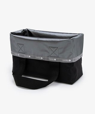 LeSportsac LG REVERSIBLE TOTE/ガンメタル/ブラックソリッド ガンメタル/ブラックソリッド