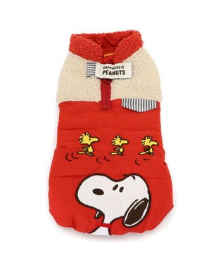 PET PARADISE スヌーピー 遠赤外線 エアベスト 《オレンジ》 中型犬 大型犬 オレンジ