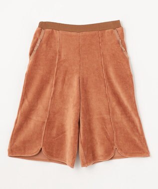 組曲 KIDS 【150-160㎝】コーディロイ ハーフパンツ キャメル系