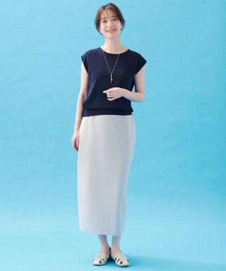 ANY 【2SET】ニットツインセット（ノースリーブニット＋カーディガン） ネイビー