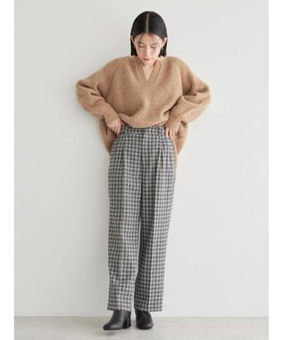 AMERICAN HOLIC ミックスヤーンカフタンニットプルオーバー Beige