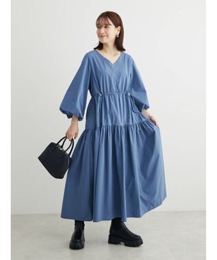 Green Parks ・ＥＬＥＮＣＡＲＥ　ＤＵＥ　ドロストティアードワンピース Blue