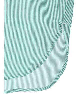 AMERICAN HOLIC カルゼギャザーシャツチュニック Stripe Green