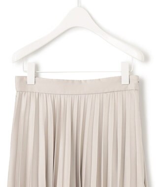 ICB 【洗える】 レザーライクプリーツスカート トープ系