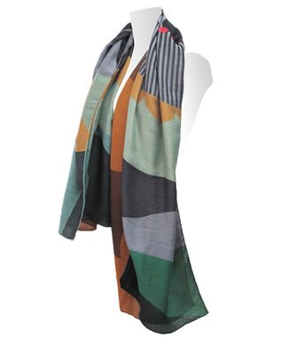 POLS コットンレイヤーストール オレンジ