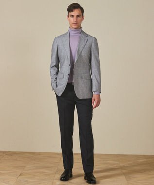 GOTAIRIKU 新色追加【洗える/チクチクしにくい/ピリングしにくい】イタリア糸 ハイゲージ タートルネックニット_WOOL100％ ライラック(25年秋冬新色)