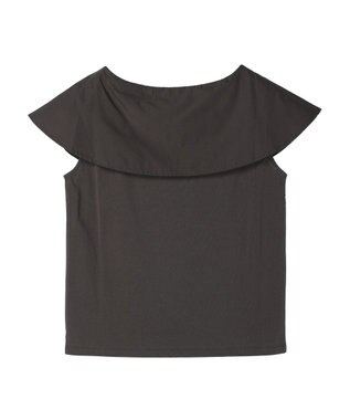 Green Parks オフショル風カットプルオーバー Gray