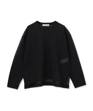 UNFILO シアーフォルムニット クルーネック ブラック