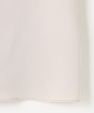 自由区 【洗える】ライトサテン ブラウス ライトグレー系