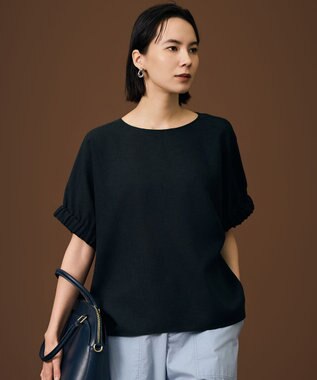 自由区 S 【人気素材・新色追加】ラスティックメッシュドルマンスリーブ Tブラウス